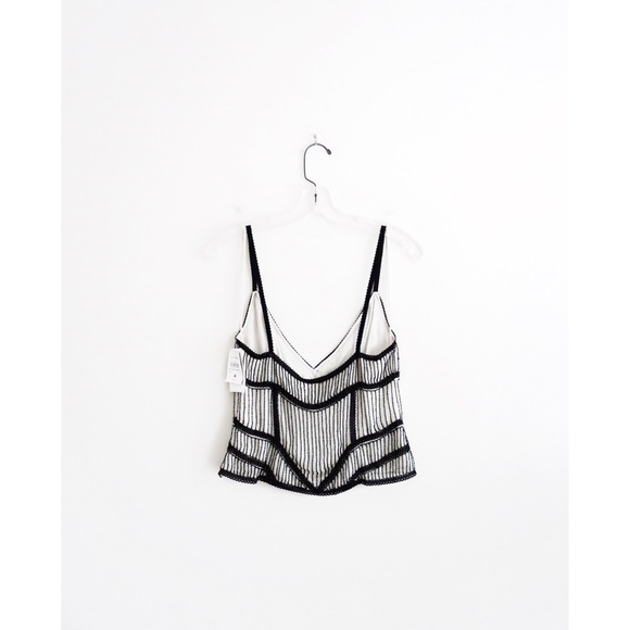 Ralph Lauren White Silk Black Beaded Cami 4 - NWT - Picture 2 of 4